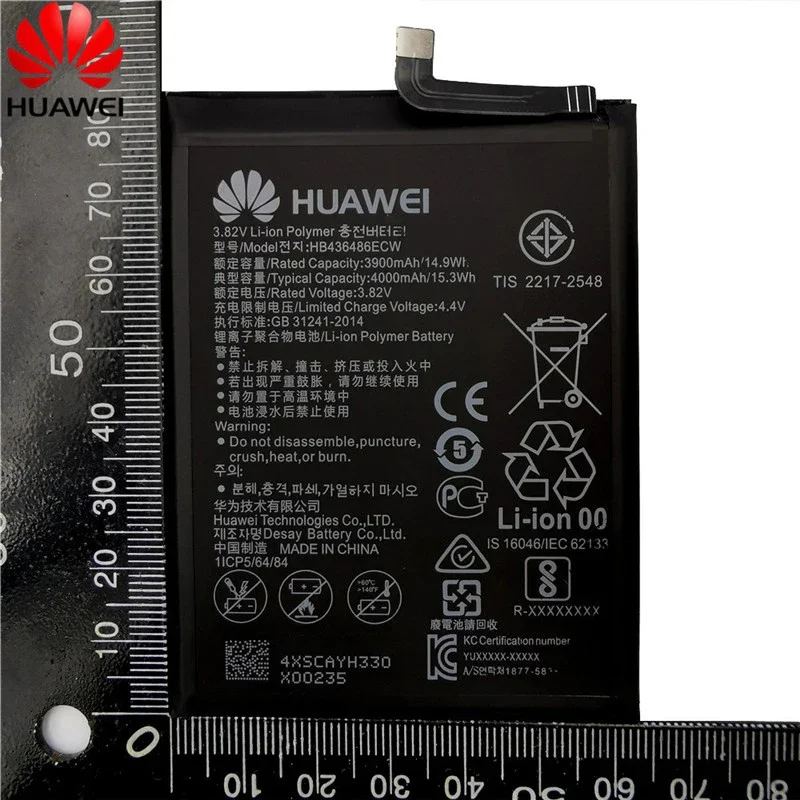 Hua Wei 100% Orginal HB436486ECW 4000mAh Battery For Huawei Mate 10 Mate 10 Pro /P20 Pro AL00 L09 L29 TL00 Batteries +Tools