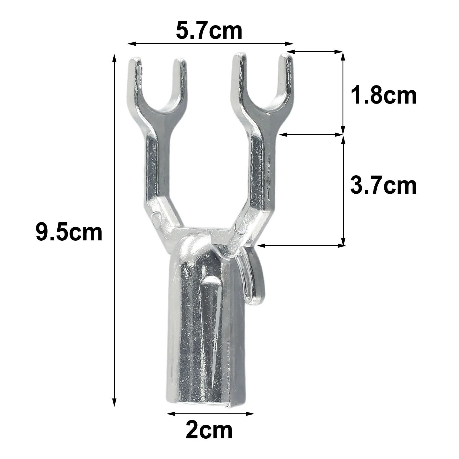 8pcs Branch Supports Branch Crutch Aluminium Alloy Fruit Tree Branch Bracket 10X6X1.9cm For Modeling Securing Plant Care Parts