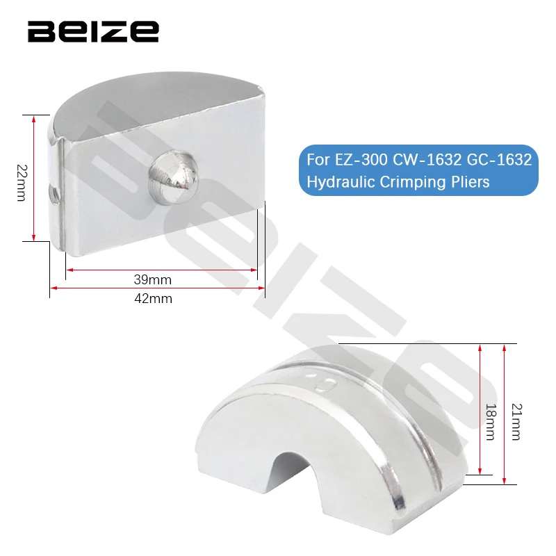 Hydraulic Crimping Die for GC/CW-1632 EZ-300 Hydraulic Crimping Pliers,Copper and Aluminum Crimping Die Size Range 10-185mm²