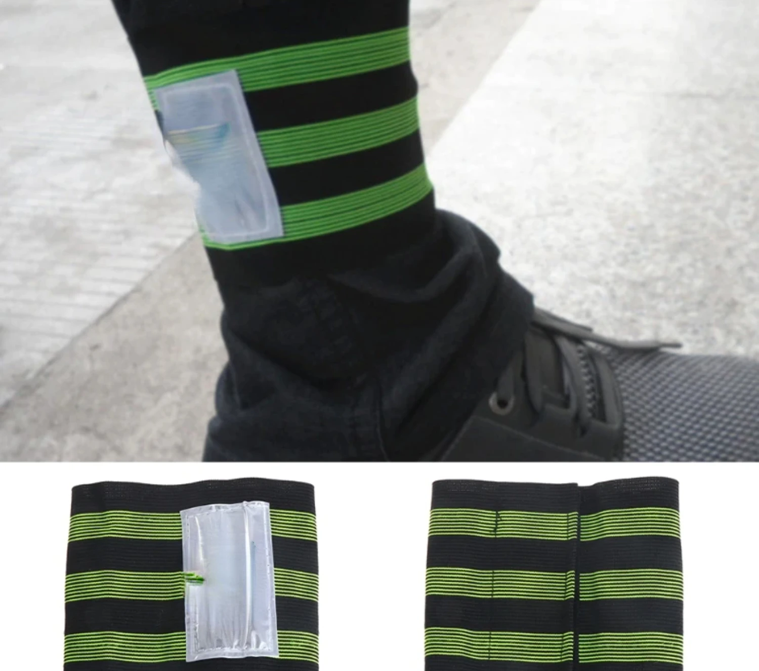 

1Pc Cycling Reflective Strips Warning Armband Reflector Wristband Bicycle Bind Strap Pants Hand Leg Sport Tape Bike Safety Alert