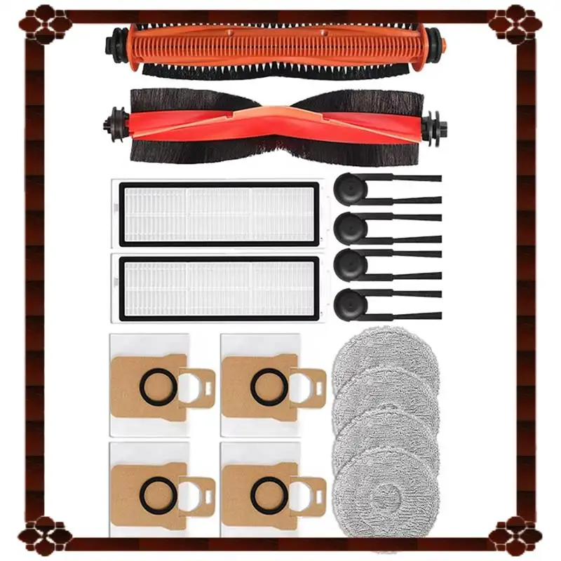 

24-Hour Delivery For Xiaomi For Mijia M40S/OV31CN Vacuum Cleaner Accessories 16PCS Main Roller Side Brush Hepa Filter Mop Pads D