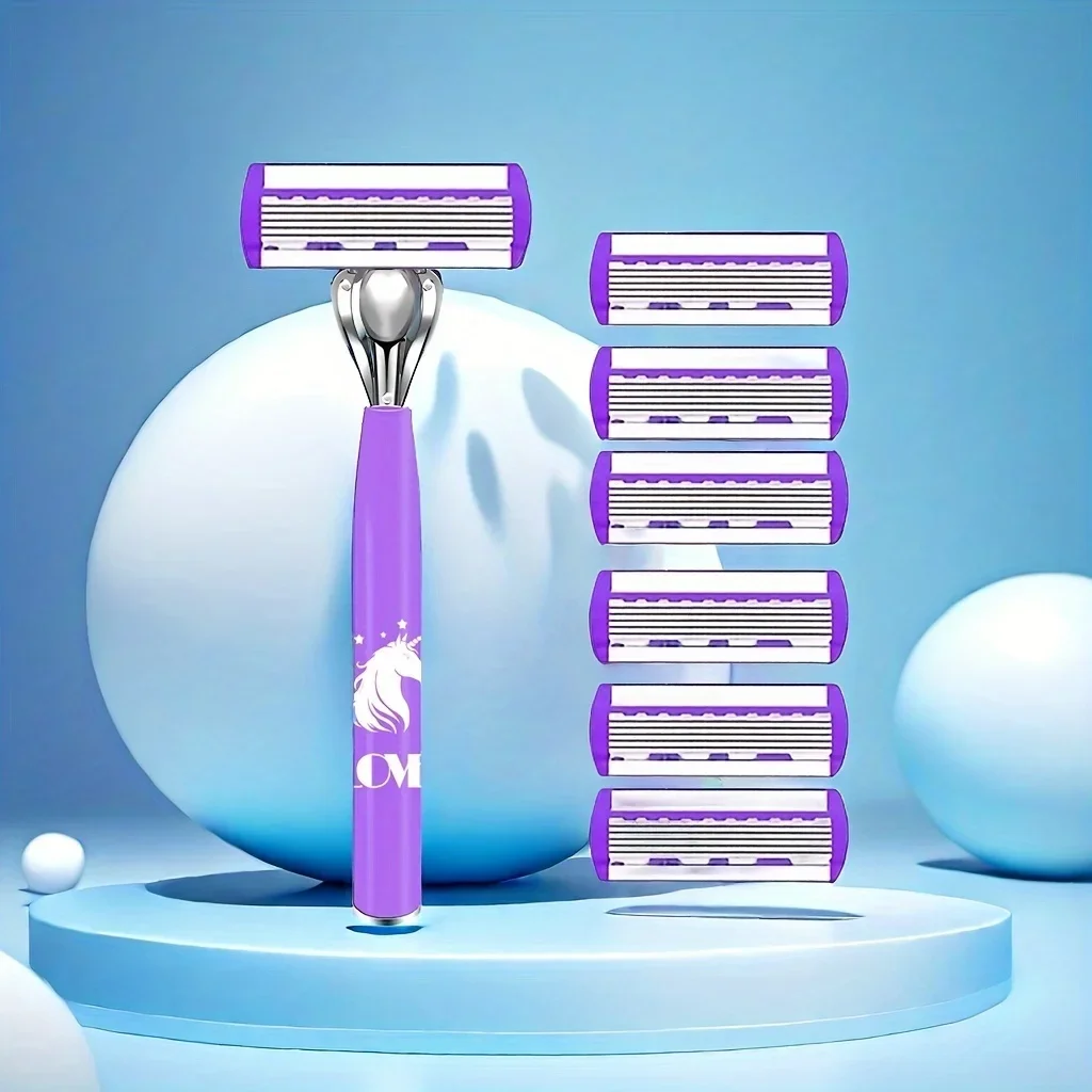 

Razor Classic 6 Layer Safety Razor for Mens Shaving&Womens Hair Removal Shaving Blades Manual Shaver