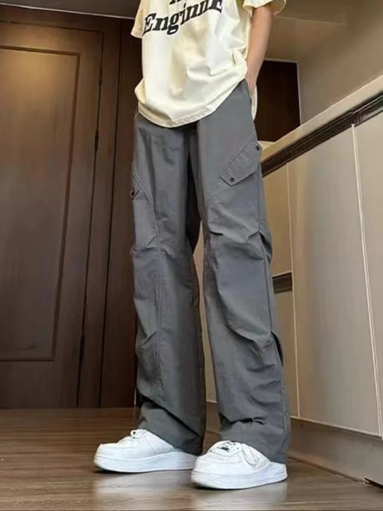 Joggers Male Trousers Hiking Outdoor Work Wear Grey Men's Cargo Pants Emo Regular Fit Luxury Casual Cotton New In Slacks Loose