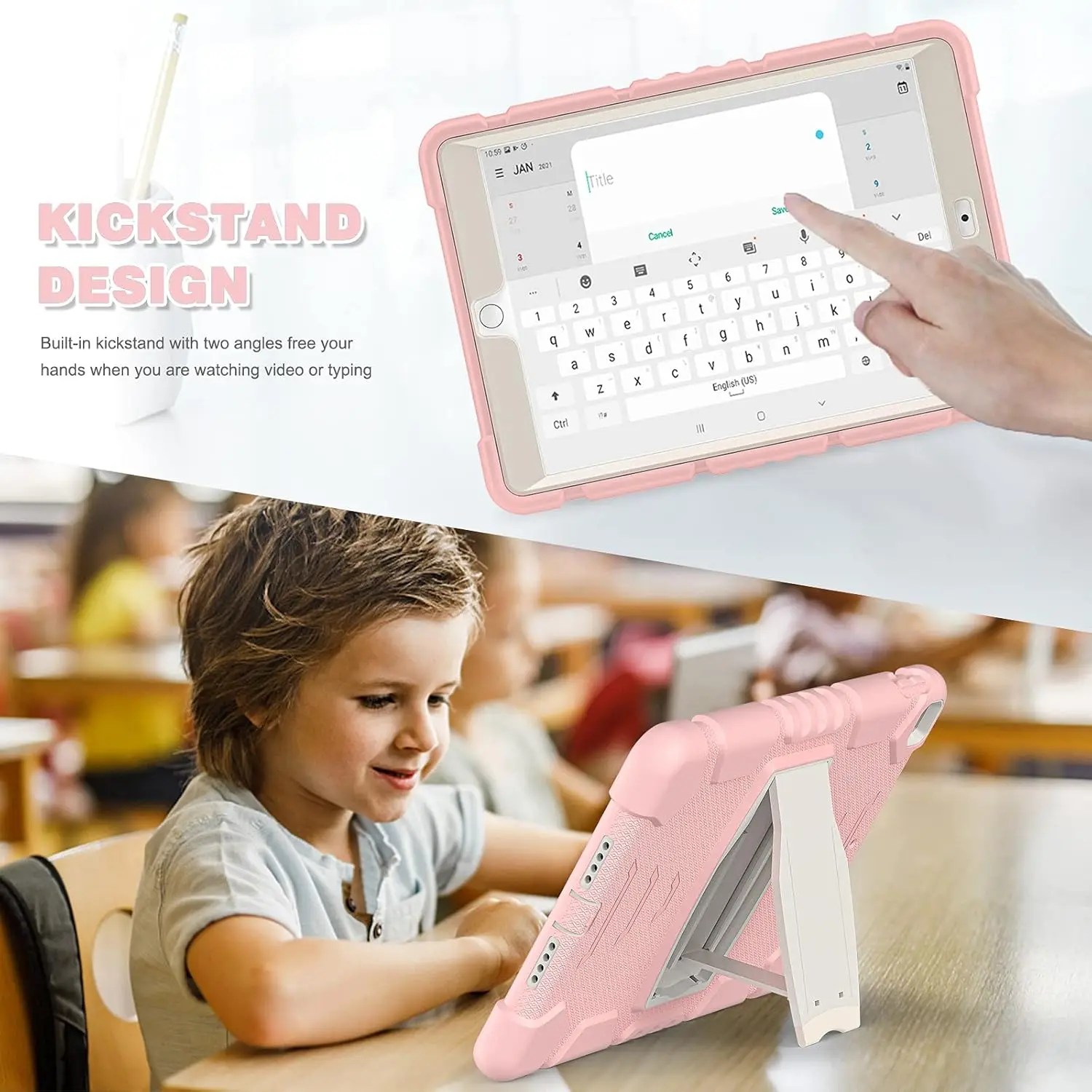 Heavy Duty Kids Stand Case For iPad A16 2025 11th 10.9inch 10th 10.2 7th 8th 9th Air 3 Pro 10.5 9.7 Mini  6 7 Air11 Pro 11 Cover
