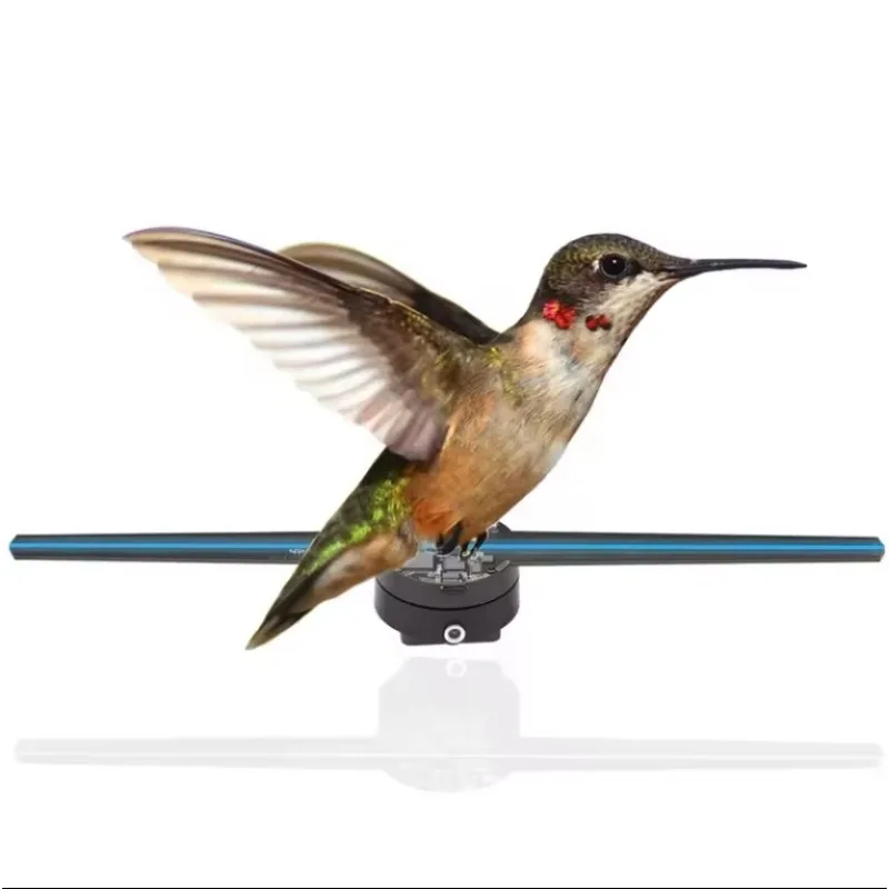 42cm HD Holographic Display 2 Blades Spining 3D Projector LED Advertising Hologram Fan Wifi and APP Cloud Control