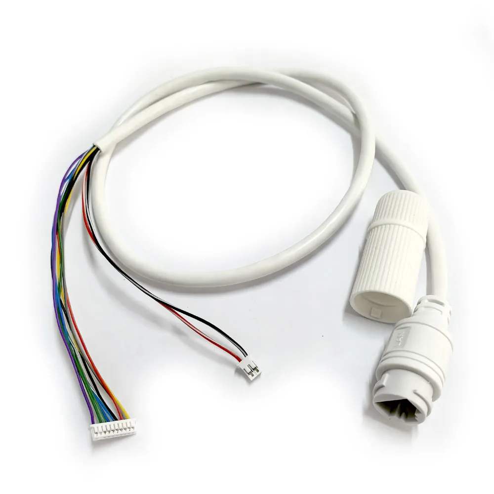 POE DC Camera Power Cable Weatherproof RJ45 Plug 4 Data Wires (11Pin 1/2/3/6) (4/5+ 7/8-) 2-Pin IR Output for ip poe board