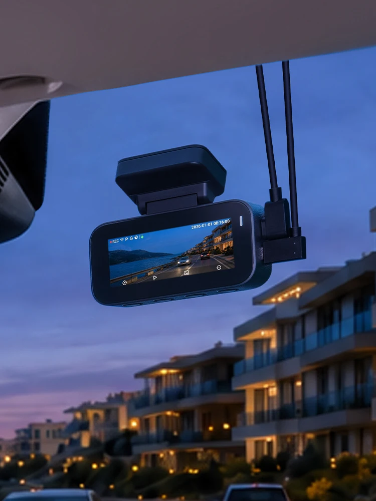 70mai A900 Kamera Samochodowa 4K Przód/Tył Wideorejestrator Podwójny HDR F1.55 Tryb Nocny GPS WiFi6 Superkondensator Sterowanie Głosowe Awaryjne do 210s + Blokada Nadzór Parkingowy 24H Zgodny z 4G — 2