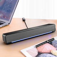 USB Wired Computer Speaker Bar Stereo Subwoofer Powerful Music Player Bass Surround Sound Box 3.5mm Audio Input for PC Laptop