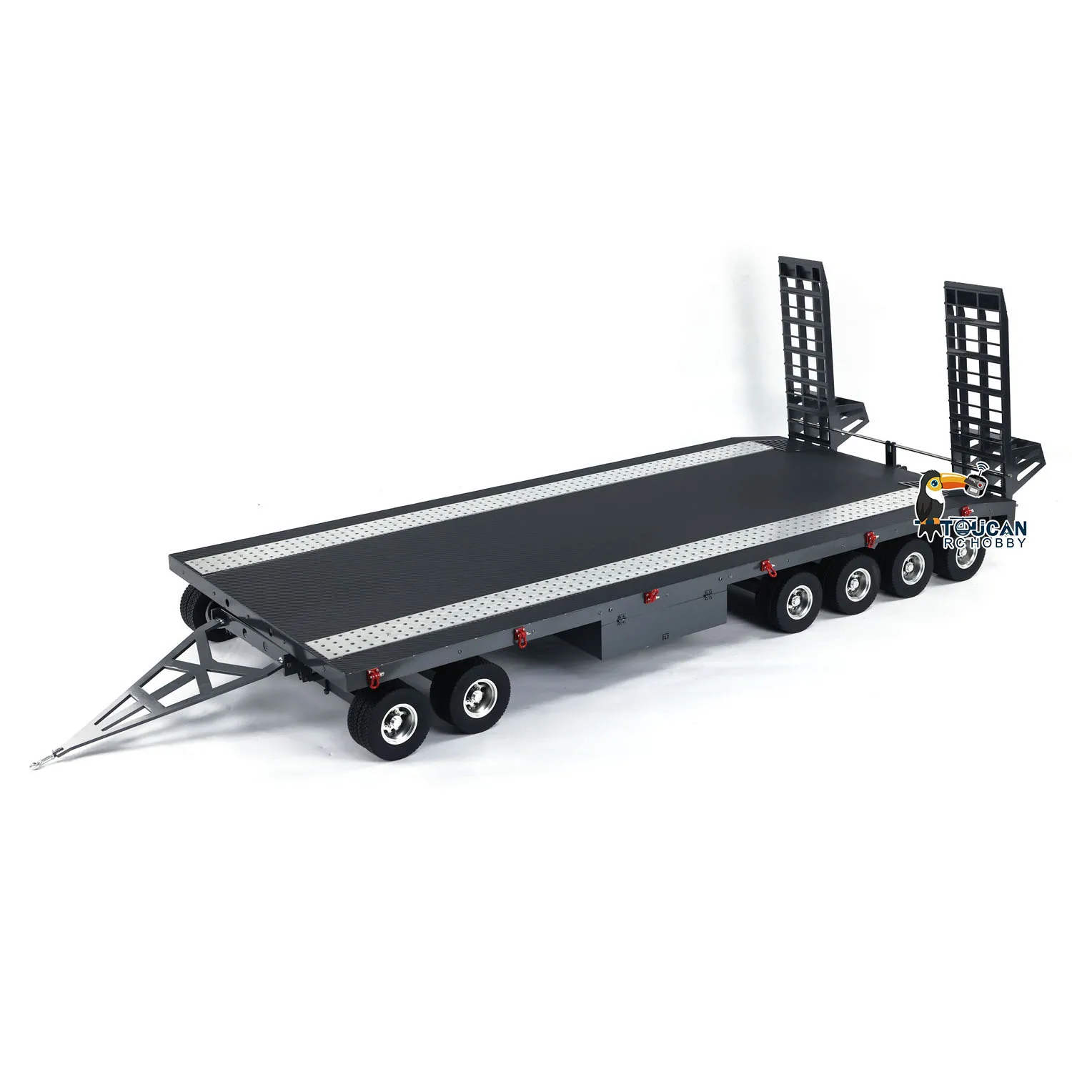 

Металлический 6-осевой полный прицеп для игрушек 1/10 1/8 1/7 RC Car 1/14 1/12 Гидравлический трактор с дистанционным управлением Автомобиль TH24277