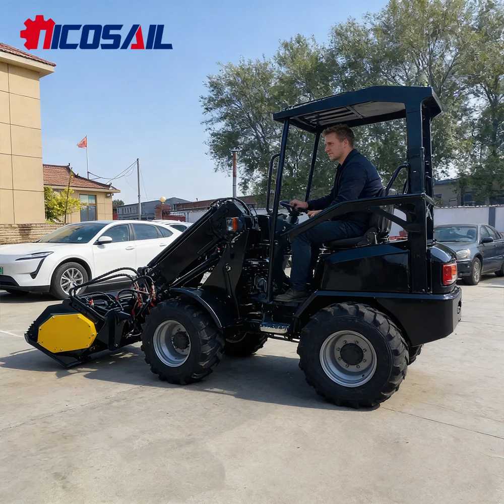 

KZL918 Compact Telescopic Loader 800kg Rated Load Reinforced Chassis for Small Construction Digging Grading Lifting Clearing