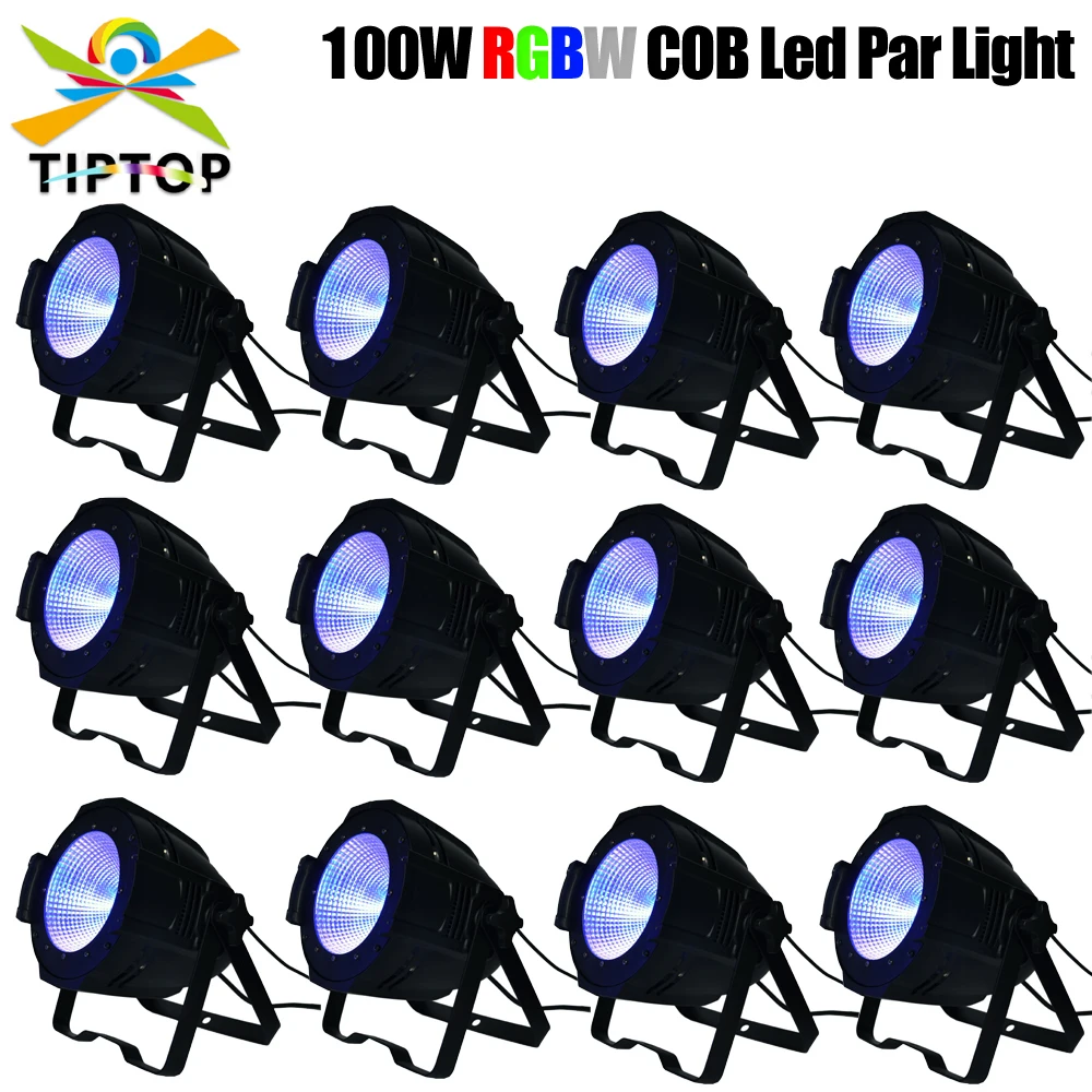 

100W COB Par Light for Stage Blinder Fresnel Flash Strobe Wash DJ Light DMX Sound Activated RGBW Audience Lighting for Church