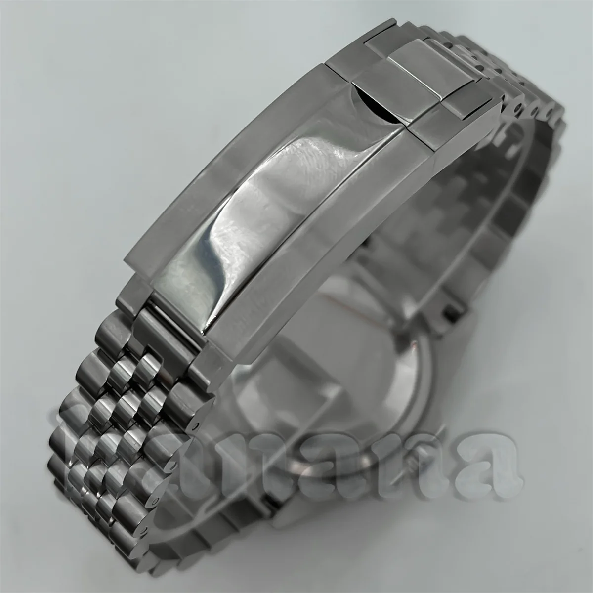 Caixa resistente à água para mergulhador, 38/40mm, preto e cinza, moldura gmt, vidro de safira, adequado para movimento nh34 nh35 nh36 eta2824 pt5000