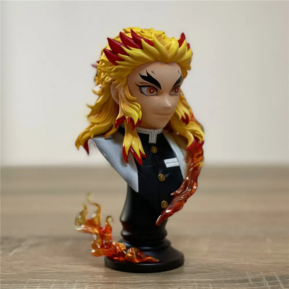 Pogromca demonów Kimetsu No Yaiba GK figura Rengoku Kyoujurou PVC 1/4 zabawki figurkowe figurki lalki Model figurki Anime