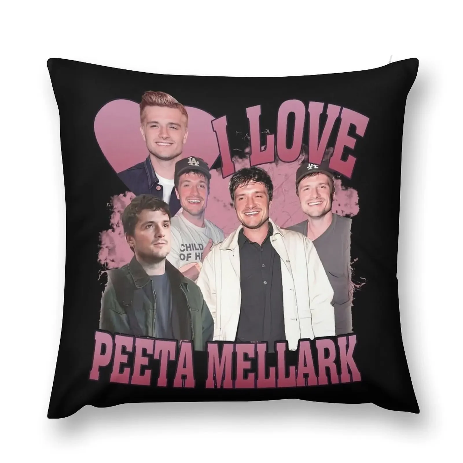 I Love Peeta Mellark Throw Pillow Anime Pillow Decor pillow