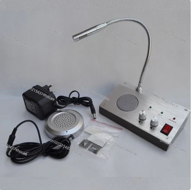 Home Security Zero-touch Loudspeaker Dual-way Interphone System For Bank Counter Ticket Office Hospital Window Intercom