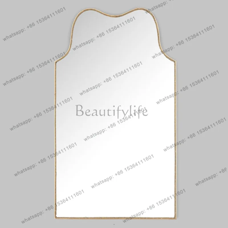American retro decorative mirror French modern simple polka dot wall hanging makeup mirror