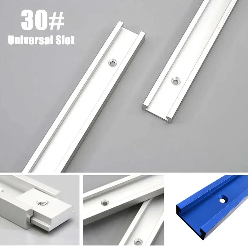 Woodworking T Track Slot Table Saw Pusher DIY Modifications Workbench Slider 30cm 40cm 50cm Type-30 Universal Track tools