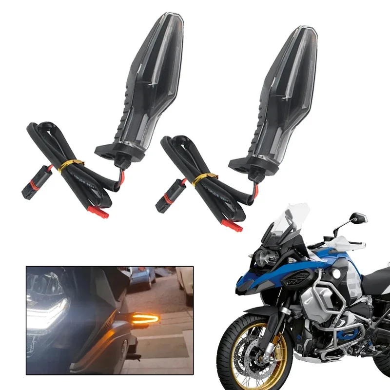 

Suitable for BMW S1000XR F900R S1000R R1200GS R1250GS F900XR HP2 K1200R/S motorcycle front LED turn signal indicator flasher