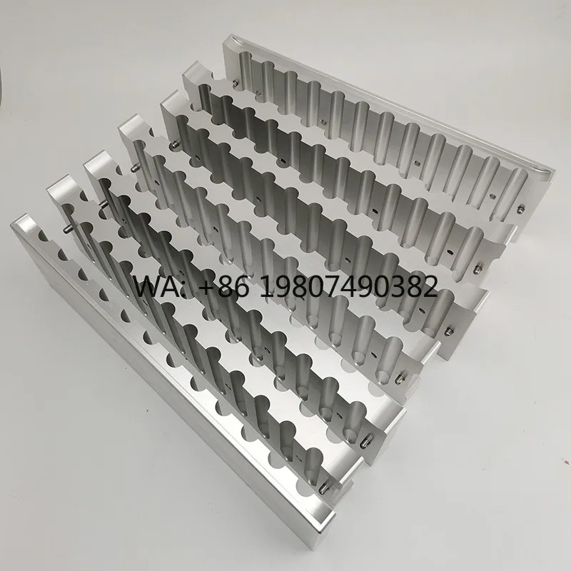 72 Cavities Aluminum Forging Mould Lipstick Wax Crayon Custom Filling Mold Cosmetic Production Machinery Tooling