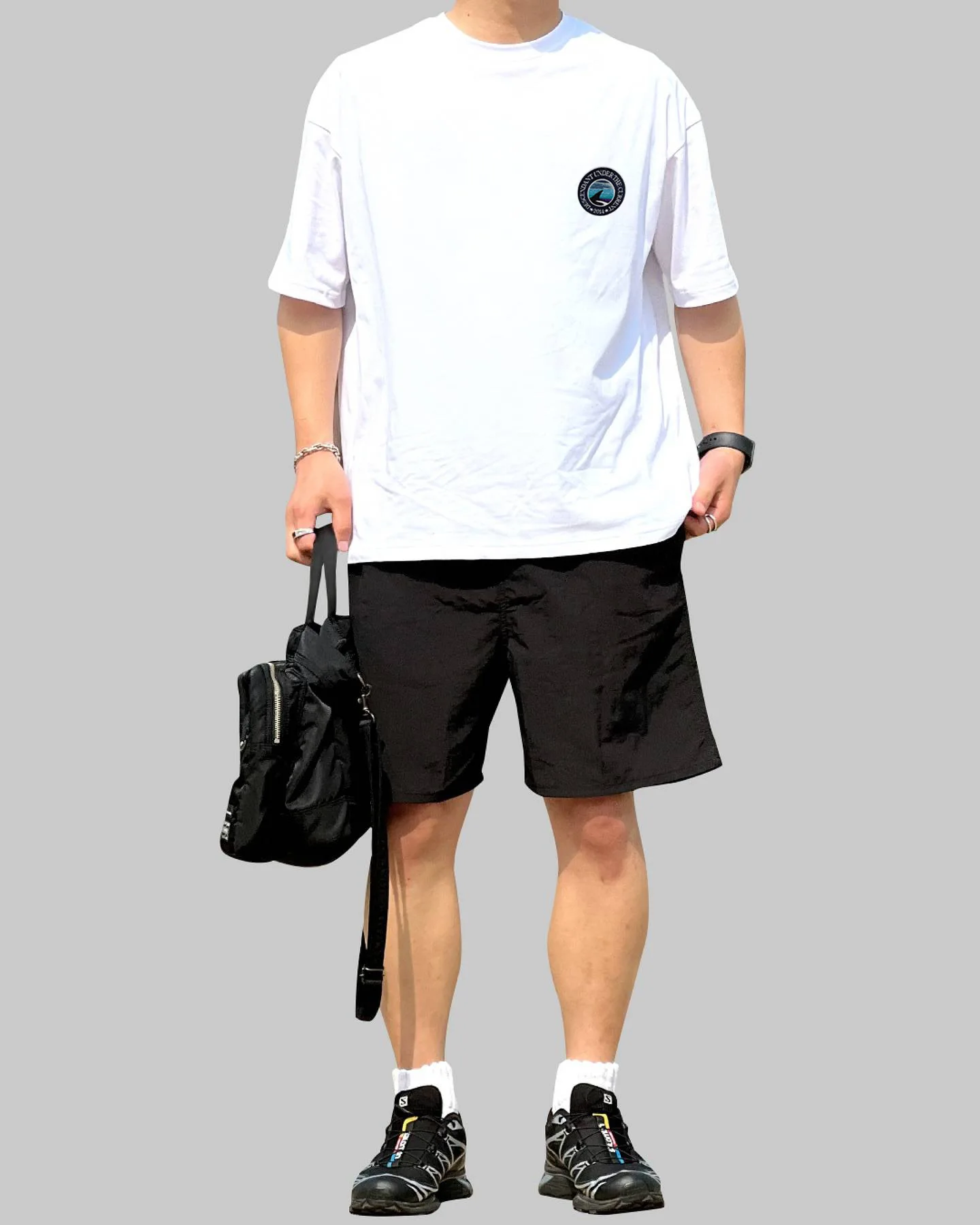 2026 DESCENDANT Heavyweight Cotton Short Sleeve T-Shirt Loose Casual Embroidered T-Shirt TX1602