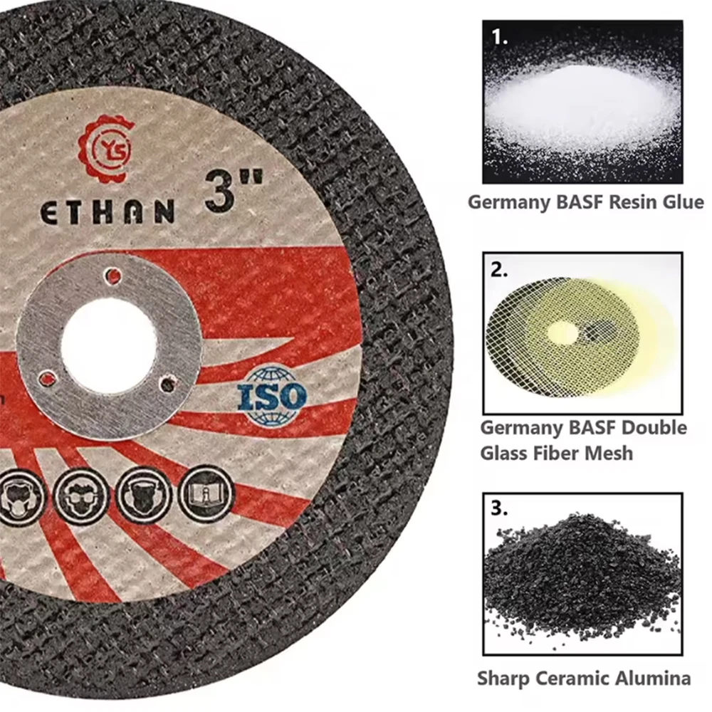 8 قطعة 75 مللي متر 3 بوصة الماس أسطوانة تقطيع الراتنج شفرات منشار قطع عجلة المهنية قطع ل زاوية طاحونة أداة القطع