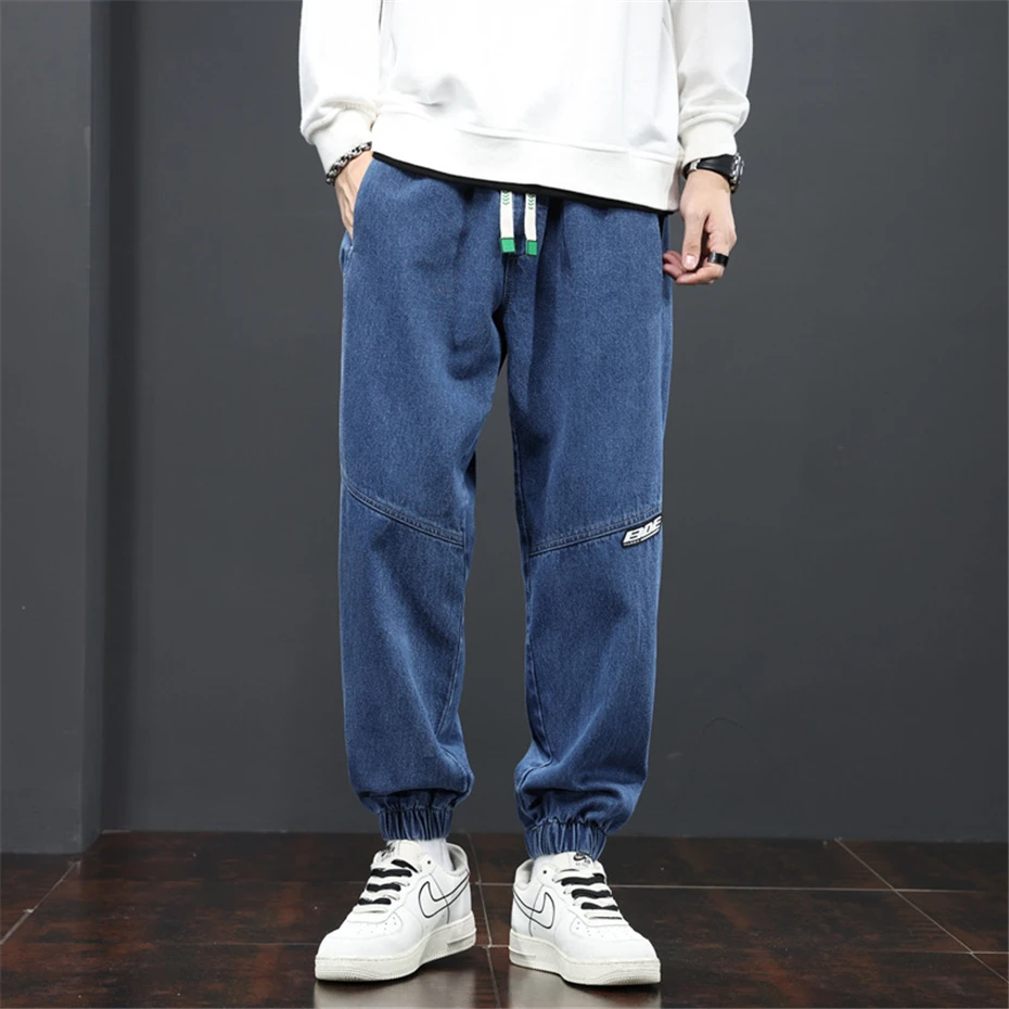 8XL Plus Size Jeans Men Denim Pant Fashion Casual Jogger Pants Male Elastic Waist Jeans Big Size 8XL