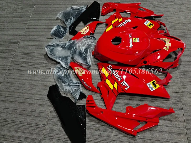 New ABS Motorcycle Fairings Kit Fit For Aprilia RS125 2006 2007 2008 2009 2010 2011 Bodywork Set Custom Red Yellow