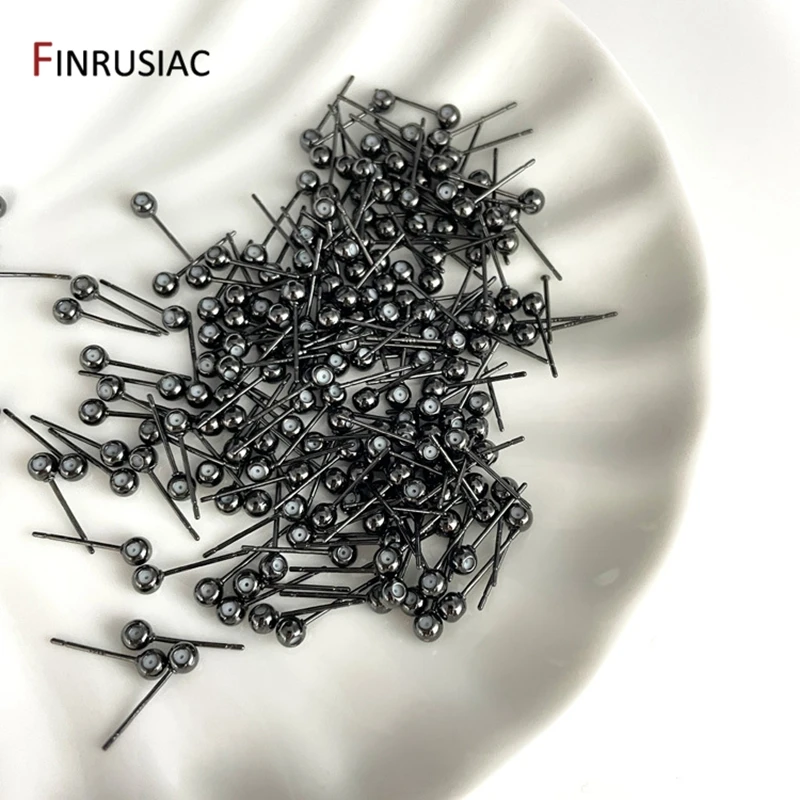 14K 골드 도금 3mm/4mm 위치 귀 바늘 실리콘 조정 가능한 귀 액세서리, DIY 귀걸이 쥬얼리 피팅 제작