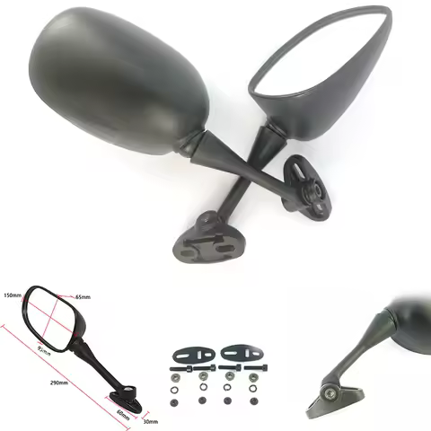 Motorcycle Rearview Mirrors for Sportbike HONDA CBR600 CBR600RR CBR1000 CBR1000RR SUZUKI GSXR600 - Back Side Mirrors