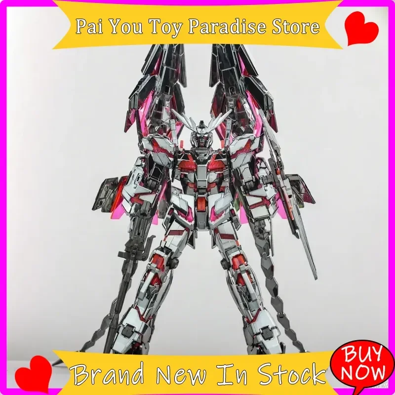 

Hot Hg 1/144 Xd Unicorn Rx-0 Destory Mode Electroplated Dark Steel Black Phoenix Assembly Model Kit Mech Action In Stock