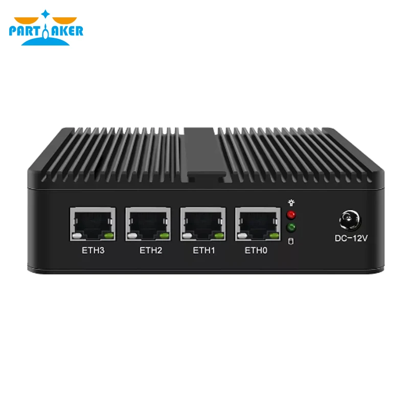 Enrutador suave Celeron J4125 de 11. ª generación 4 Intel i225 2,5G LAN pfSense Firewall Appliance 2xDDR4 M.2 NVMe Mini PC OPNsense