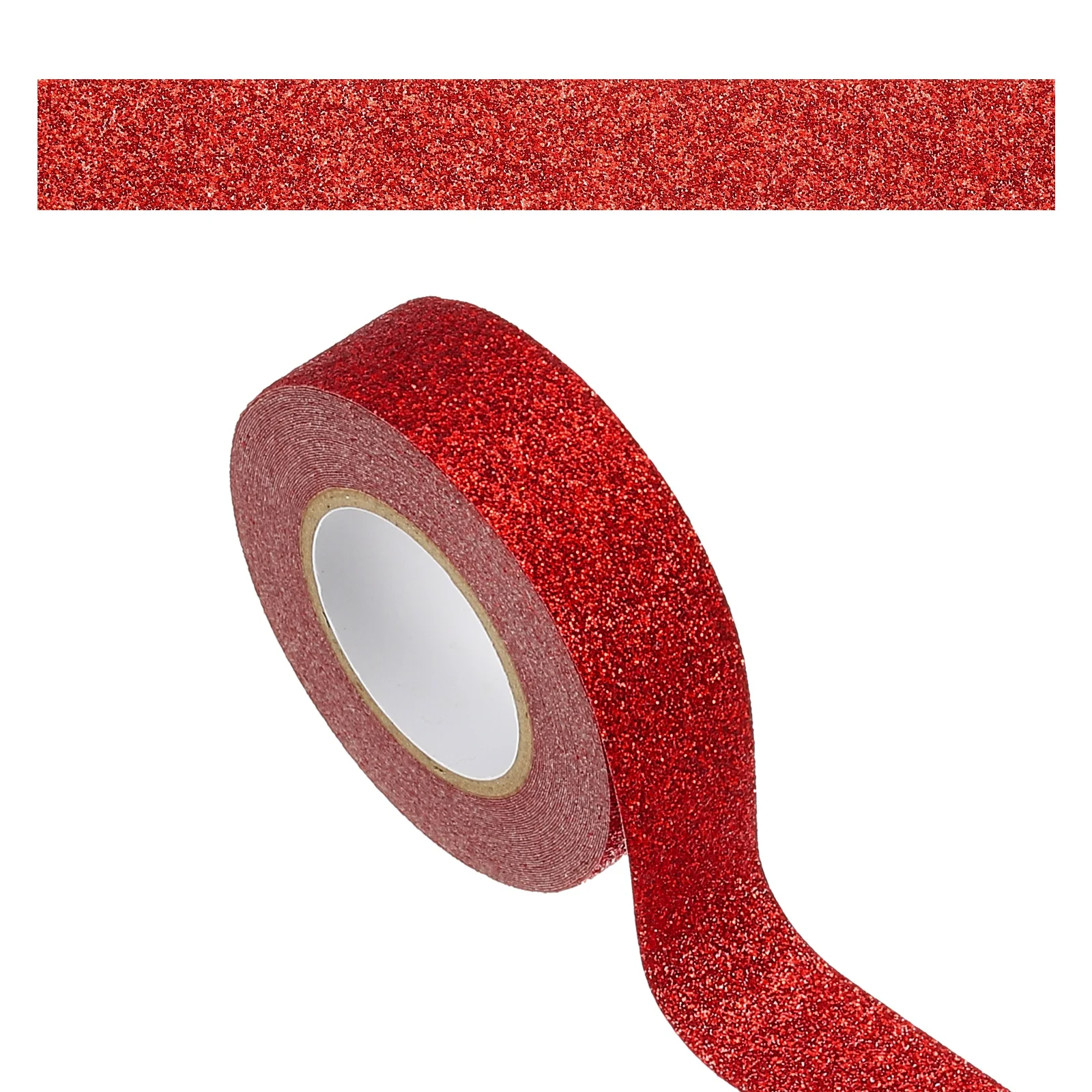 1/2Roll Glitter Paper Washi Tape 15mm Washi Self-Adhesive Decorative Tape for Crafts DIY Gift Packaging Art Scrapbook Decor
