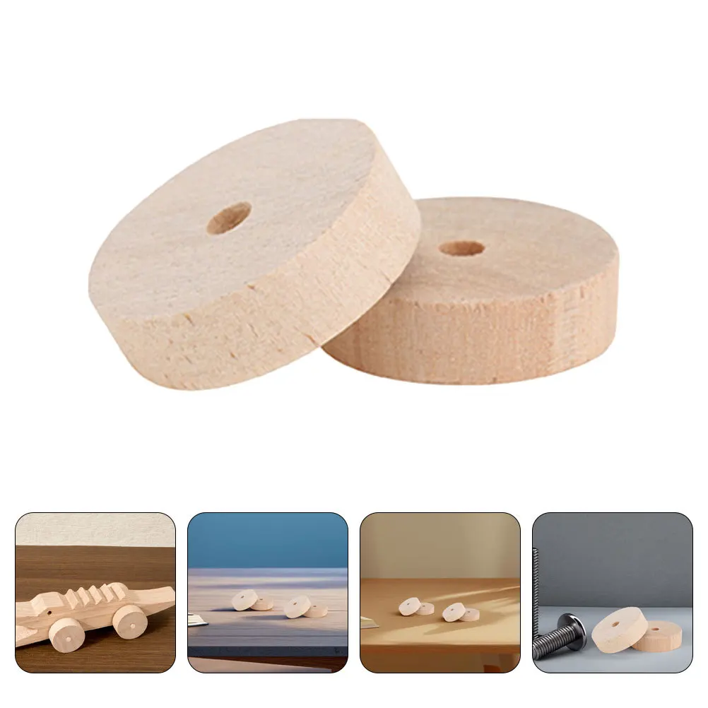 

20 pcs Wooden For Diy Car Projects Small Wood Wheels Craft Supplies Vehicle Parts Tool Diy Craft Wheels Components