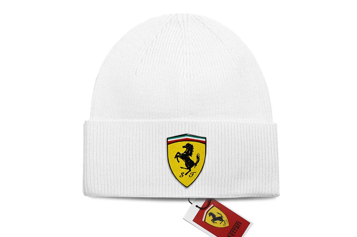 For F-Ferrari Roma Spider SF90 F80 F12berlinetta New Warm Knitted Cap Hip Hop Bonnet Hat Autumn Winter Outdoor Beanies Hat Adult - view 3
