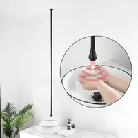 Bathroom Smart Black Sensor Basin Faucet Water Drop Hanging Wall Mounted Induction Washbasin Sink Faucet Customization Hotel Tap