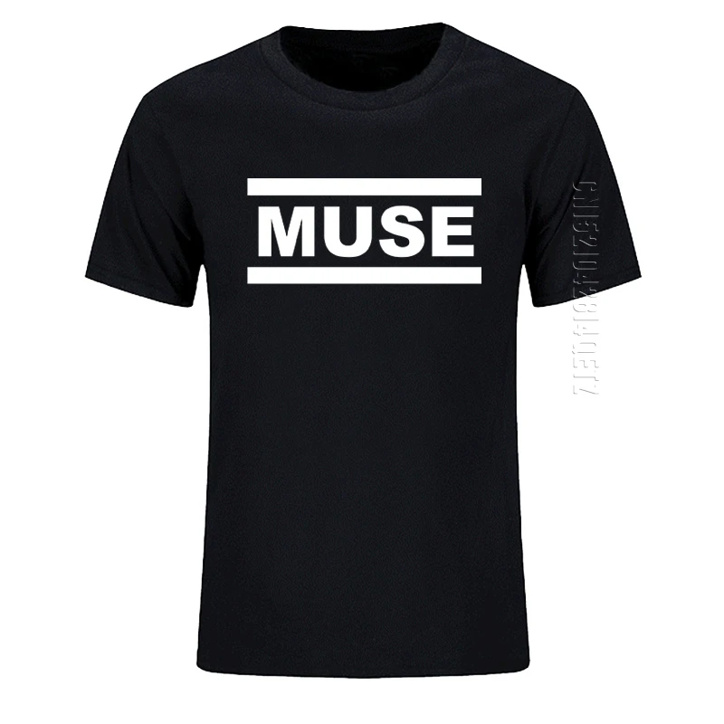 Muse T Shirts Men Muse TShirt Summer Oversized Cotton O-Neck Tee Shirts Tops Rock Band T-Shirts Casual Clothing