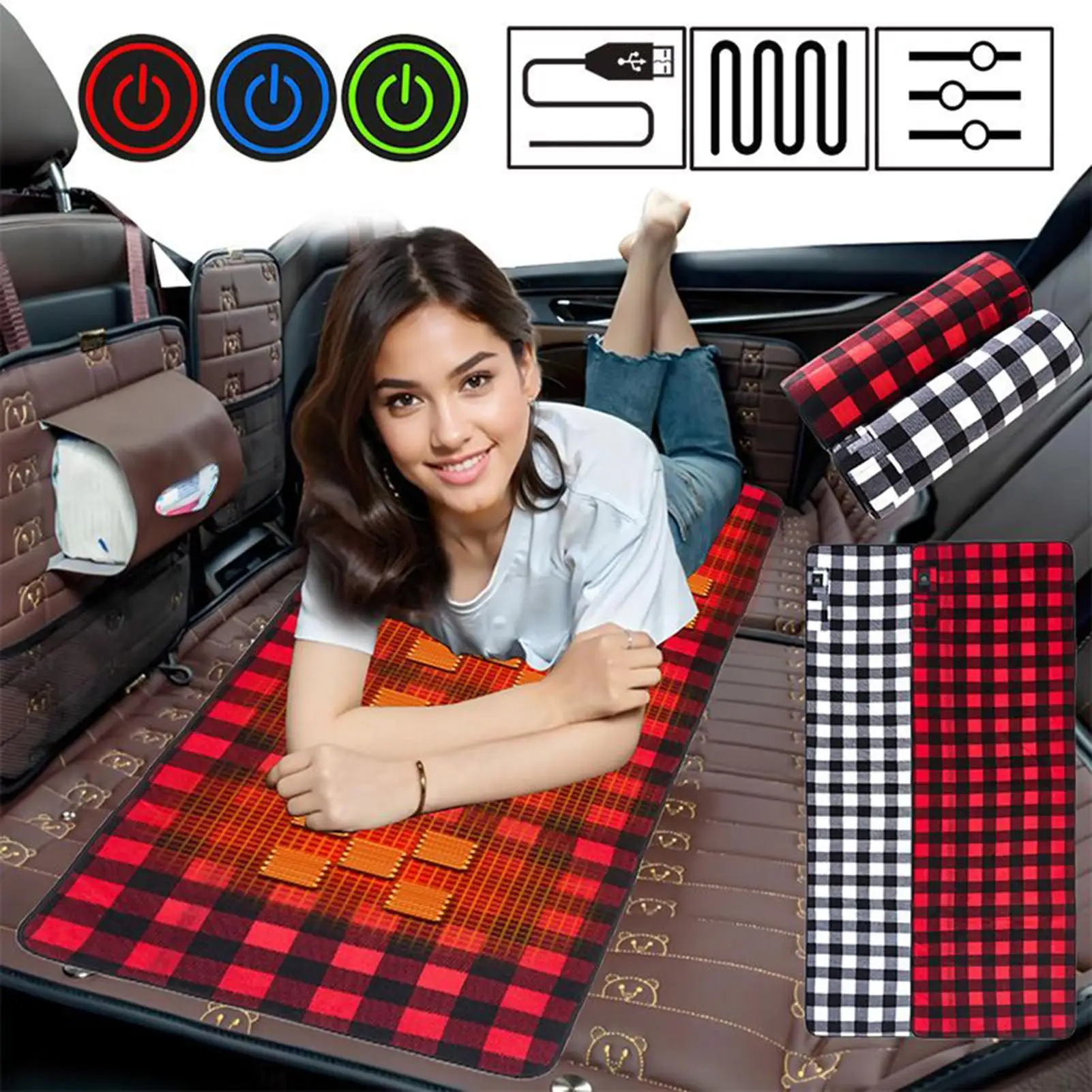 

Спальный мешок с подогревом, мягкое складное теплое регулируемое одеяло, вкладыши для спального мешка для мужчин и женщин, пеший туризм, пикник, путешествия