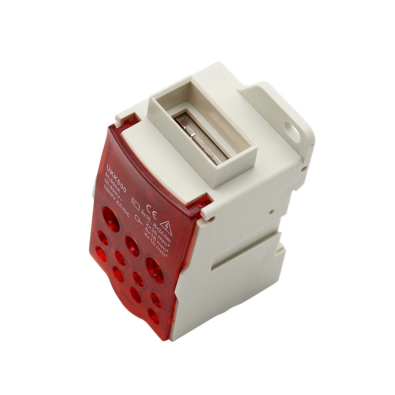 UKK500A 690V DC AC High Current Terminal Block DIN Rail Type Single Pole Junction Box Distribution Box Wire Connector