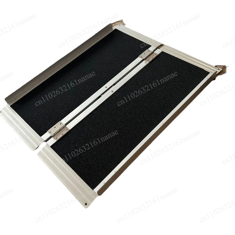 Barrier-free aluminum alloy step ramp pad folding aluminum springboard ramp