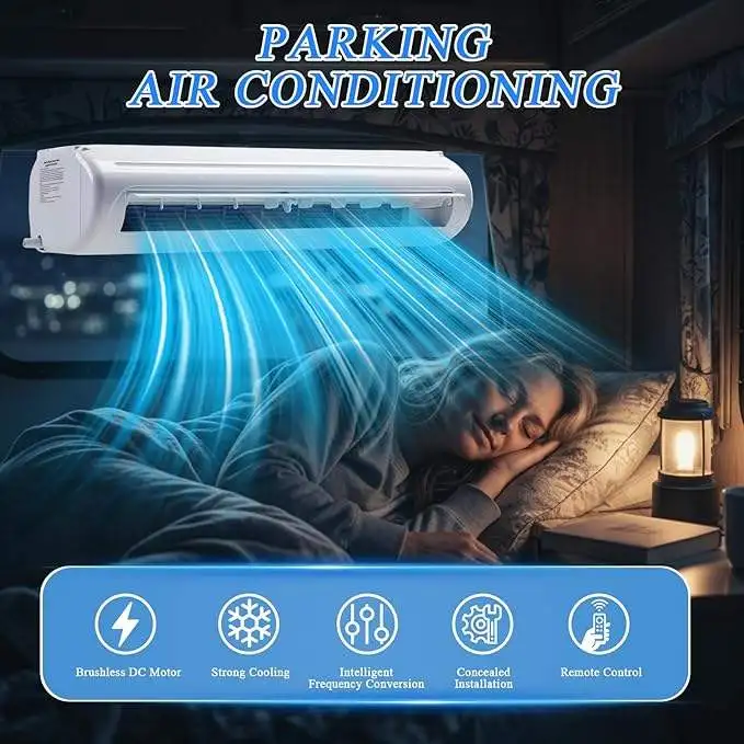 

12V DC Split Air Conditioner, Universal AC Unit for Off-Road Vehicles, RVs, Campers, Trucks, Trailers