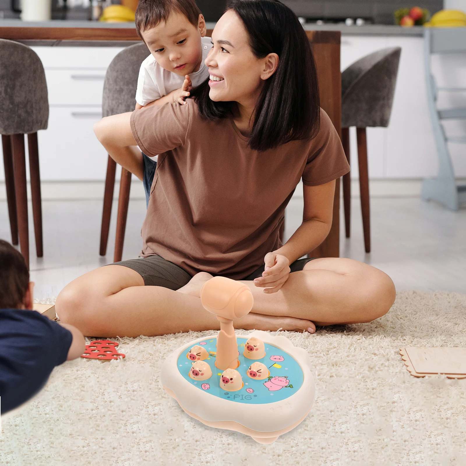 

Toy Kids Pounding Toys Educational Playthings Motor Skills Toys Toddler Gifts Hammer Game Bright Colors Cartoon