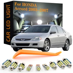 11pcs Canbus Car Accessories LED Interior Lights For Honda Accord 7th gen Sedan 2003 2004 2005 2006 2007 No Error Auto Lamp Bulb
