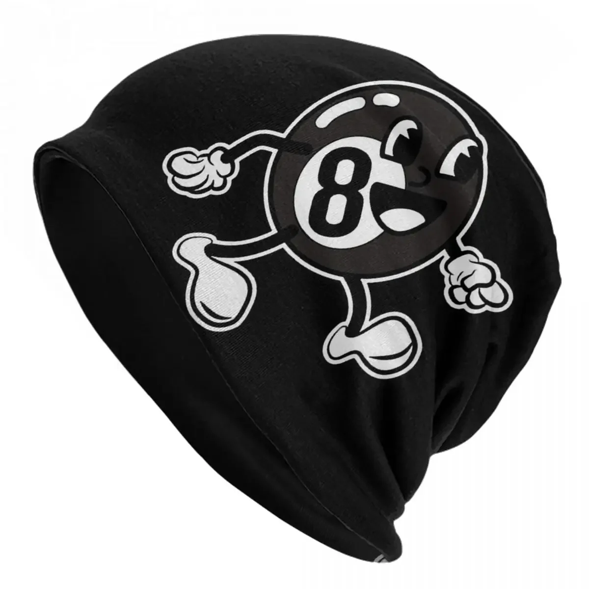 billiard Skullies Beanies Caps Cartoon 8Ball Thin Hat Autumn Spring Bonnet Hats Men Women's Street Ski Cap