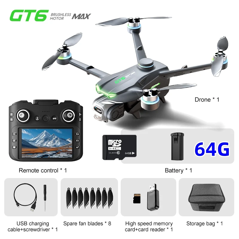 

GPS 8K Drone RC Helicopter FPV Dron with 4K Camera Profesional RC Quadcopter Aerial Aircraft Obstacle Avoidance Brushless Drones