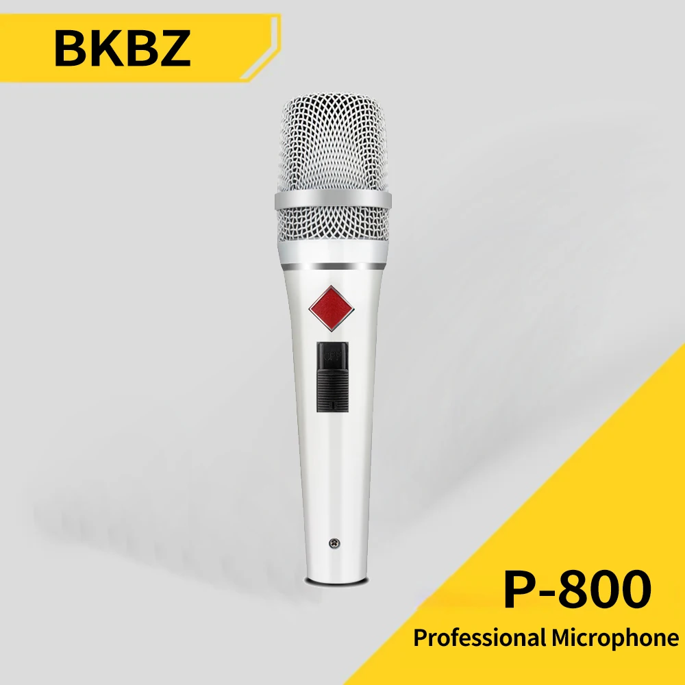 

BKBZ P-800 профессиональный проводной микрофон, динамический сценический акустический микрофон для выступлений, концертов и презентаций