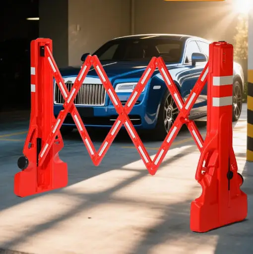 【Durable Using】Plastic Road Isolation Fence Telescopic Barricade Expandable Water Filled Traffic Barrier