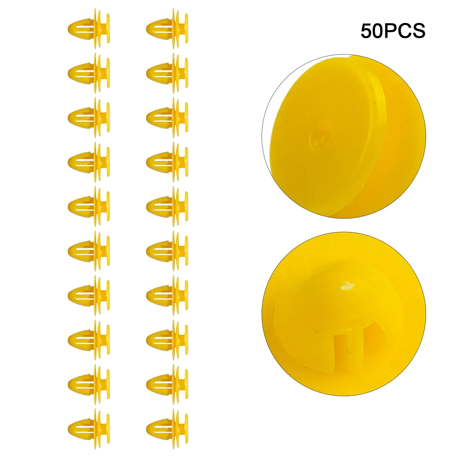 

Useful Panel Clips Fasteners Kit Replacement Yellow 50Pcs 50x ABS Accessories Car Door Trim For Hyundai/For Volvo