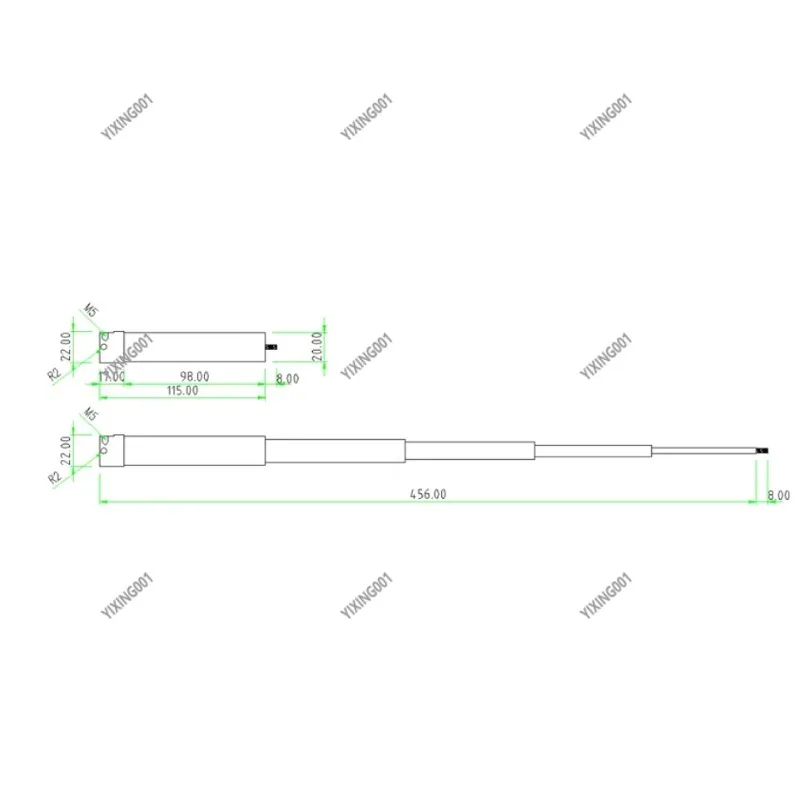 1/14 Scale Multi-Stage F Frame Hydraulic Lift Cylinder For RC Construction Model