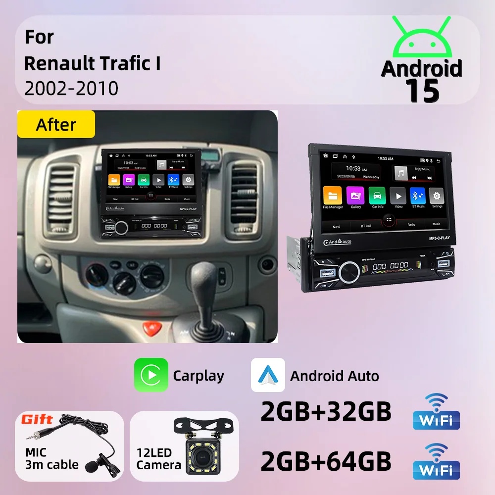 Android Radio 1Din Stereo 7