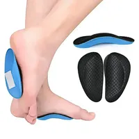 1Pair EVA Sports Palm Protector Insole For Men Women Flat Arch Support Half Cushion Inside Outside Splay Orthopedic Footbed